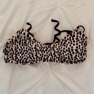 Cheetah print bathing suit top